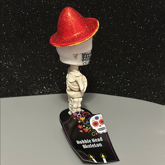 Día de los Muertos Bobble Head Skeleton Figurine - Picture 2 of 4